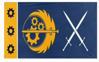 A mockup of the custom flag 'Coronado Chapter' on a white background