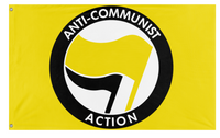 A mockup of the custom flag 'Anticom personal use flag' on a white background