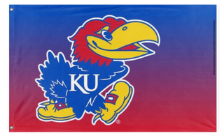 A mockup of the custom flag 'Ku flag' on a white background