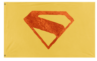 A mockup of the custom flag 'CustomSMNoKings flag' on a white background