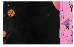 A mockup of the custom flag 'Gondola  flag' on a white background