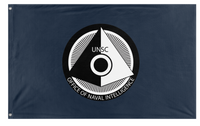 A mockup of the custom flag 'Office of Naval Intelligence flag' on a white background