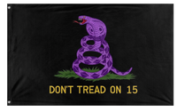 A mockup of the custom flag 'Cobra Flag' on a white background