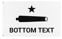 A mockup of the custom flag 'GONZALES HOSS flag' on a white background