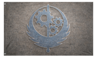 A mockup of the custom flag 'Midwestern Chapter' on a white background