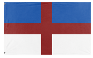 A mockup of the custom flag 'Johnist Nationalist flag' on a white background