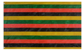 A mockup of the custom flag 'Stripes flag' on a white background