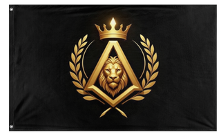 A mockup of the custom flag 'The Amirian flag' on a white background