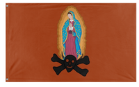 A mockup of the custom flag 'Mexican Revolution flag' on a white background