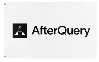A mockup of the custom flag '[Preview] Afterquery flag' on a white background