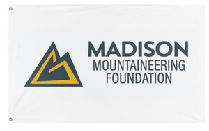 A mockup of the custom flag 'MMF flag' on a white background
