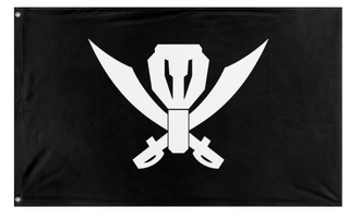A mockup of the custom flag 'Kaizoku Sentai Gokaiger flag' on a white background