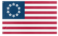 A mockup of the custom flag 'Diamond-Spangled Banner V3 flag' on a white background