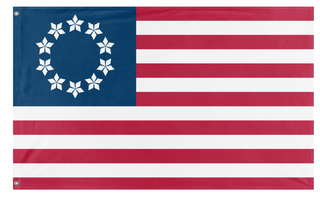 A mockup of the custom flag 'Diamond-Spangled Banner V3 flag' on a white background