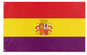 A mockup of the custom flag 'Second Spanish Republic' on a white background
