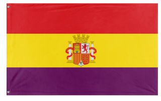 A mockup of the custom flag 'Second Spanish Republic' on a white background