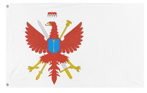 A mockup of the custom flag 'Margraviate Of Brandenburg  flag' on a white background
