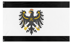A mockup of the custom flag 'Prussia  flag' on a white background