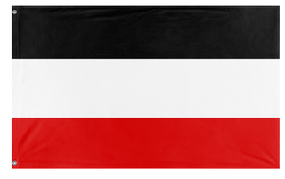 A mockup of the custom flag 'German Empire flag' on a white background