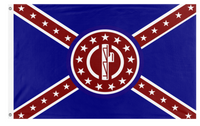 A mockup of the custom flag 'Alt Southern flag' on a white background