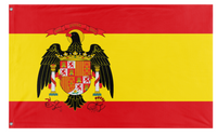 A mockup of the custom flag 'Spain Under Franco' on a white background