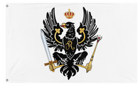 A mockup of the custom flag 'Kingdom Of Prussia' on a white background