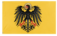 A mockup of the custom flag 'Holy Roman Empire  flag' on a white background