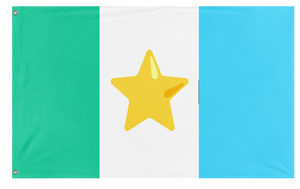 A mockup of the custom flag 'Jake's Flag' on a white background