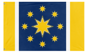 A mockup of the custom flag 'Union flag' on a white background