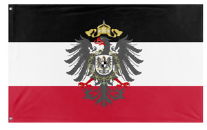 A mockup of the custom flag 'German Empire Redesign flag' on a white background