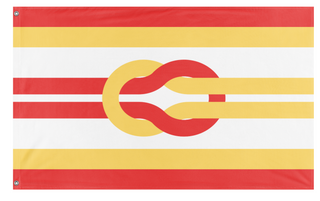 A mockup of the custom flag 'Scoutcraft Flag' on a white background