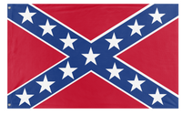 A mockup of the custom flag 'C.S.A Battle Flag' on a white background