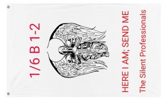 A mockup of the custom flag '1-2 og  flag' on a white background