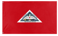 A mockup of the custom flag 'Proposed flag of the Russian Republic' on a white background