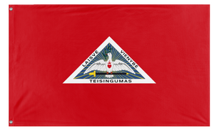 A mockup of the custom flag 'Proposed flag of the Russian Republic' on a white background