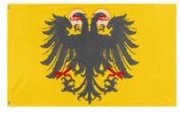 A mockup of the custom flag 'H.R.E Redesign  flag' on a white background