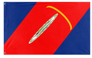 A mockup of the custom flag 'Dodge Dodge more more more more more more Dodge Dodge more more more more flag' on a white background
