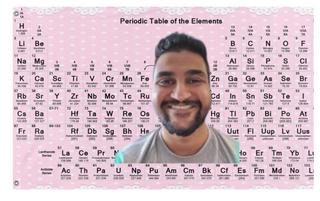 A mockup of the custom flag 'chem flag' on a white background