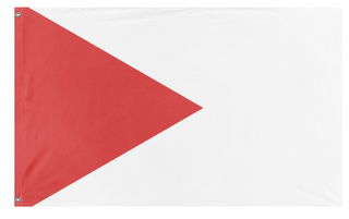A mockup of the custom flag 'test flag' on a white background