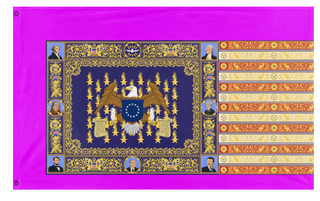 A mockup of the custom flag 'T flag' on a white background