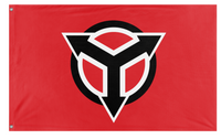 A mockup of the custom flag 'THE HELGHAN FLAG' on a white background