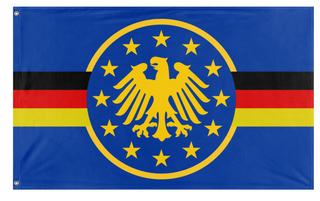 A mockup of the custom flag 'Germany' on a white background