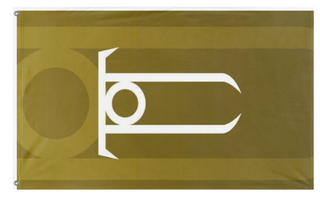 A mockup of the custom flag 'House Kings flag' on a white background
