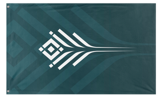 A mockup of the custom flag 'House Exile flag' on a white background