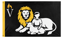 A mockup of the custom flag 'VCOG flag' on a white background