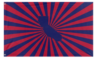 A mockup of the custom flag 'BCA flag' on a white background