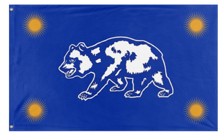 A mockup of the custom flag '0CA flag' on a white background