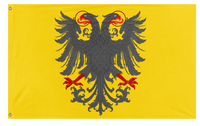 A mockup of the custom flag 'Holy Roman Empire flag' on a white background
