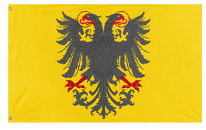 A mockup of the custom flag 'Holy Roman Empire flag' on a white background