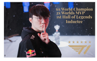 A mockup of the custom flag 'Faker 2026 flag' on a white background